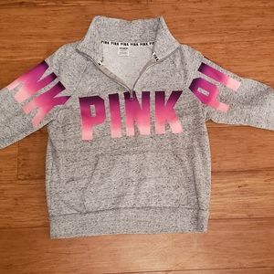 PINK 1/4" Zip Pullover